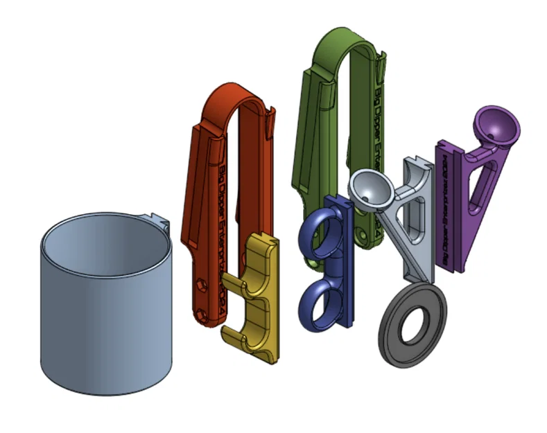 Nexus Rollator Walker Cup and Accesory Holder Ver 1.2 - Image 2