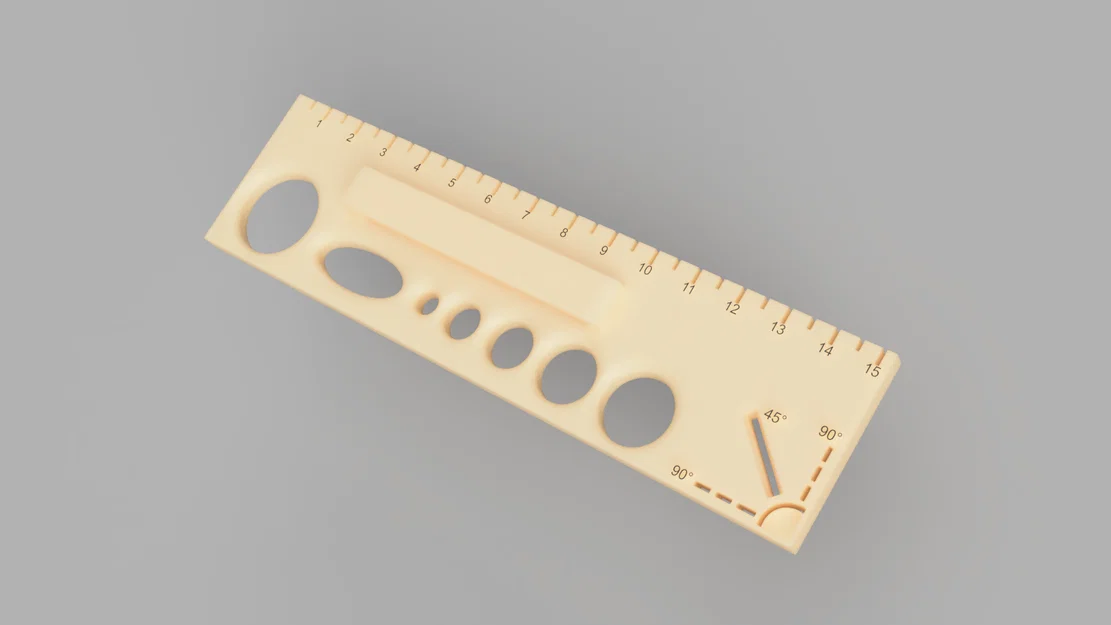 Thước Học Đường Đa Năng (Multifunctional School Ruler) - Image 1