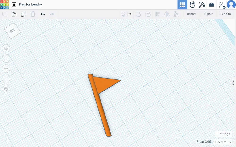 Mô hình lá cờ trang trí cho tàu in 3D Benchy (Benchy Flag) - Image 2