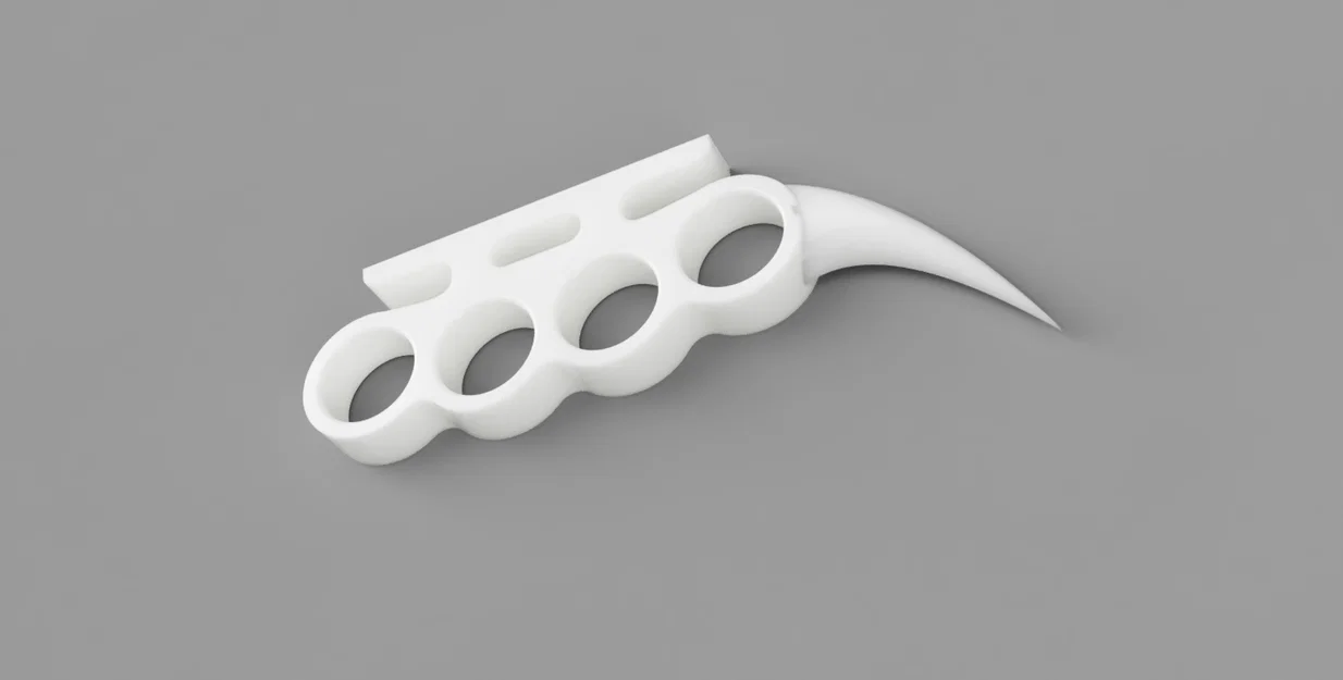 Dao rạch thùng cá tính thiết kế kiểu Brass Knuckle cho máy in 3D - Image 1