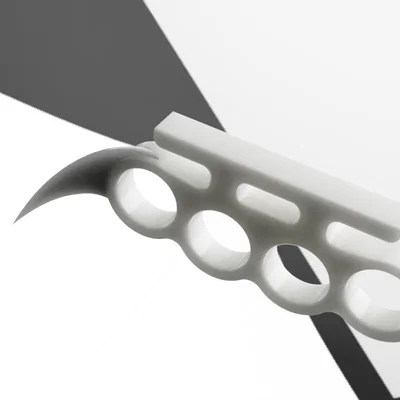 Dao rạch thùng cá tính thiết kế kiểu Brass Knuckle cho máy in 3D