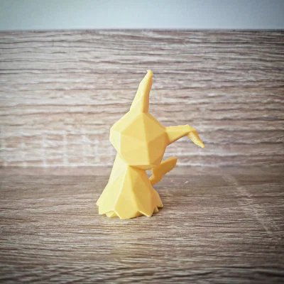 Mô hình Mimikyu Low Poly Pokémon siêu đáng yêu để in 3D