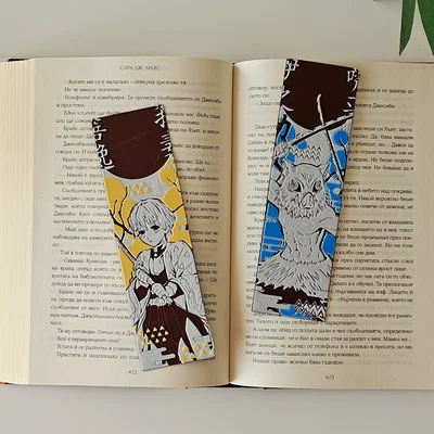 Zenitsu & Inosuke - Bộ Bookmark Demon Slayer Set 2/8