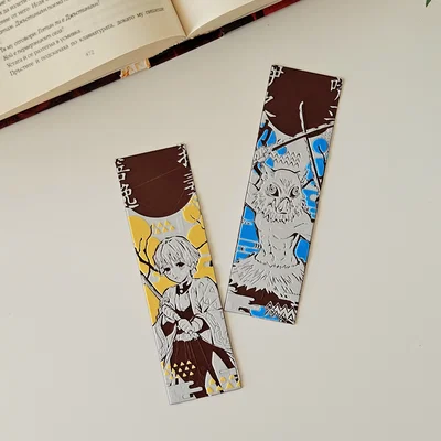 Zenitsu & Inosuke - Bộ Bookmark Demon Slayer Set 2/8