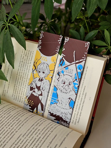 Zenitsu & Inosuke - Bộ Bookmark Demon Slayer Set 2/8 - Image 6