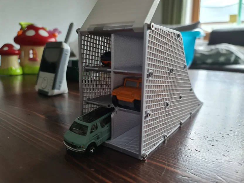 Hộp du lịch / Garage / Dốc (Ramp) cho xe Matchbox hoặc Hot Wheels - Image 1