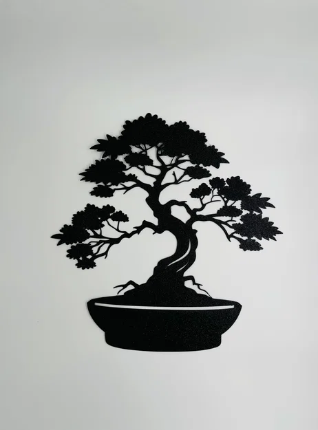 Mô hình nghệ thuật treo tường hình cây bonsai 3D độc đáo - Image 1