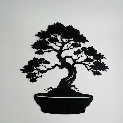 Mô hình nghệ thuật treo tường hình cây bonsai 3D độc đáo