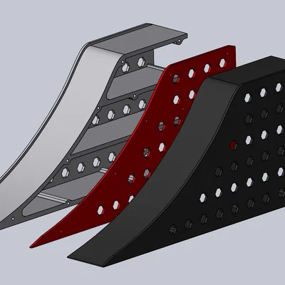 Dốc và gara cho xe Matchbox/Hot Wheels (Ramp2)