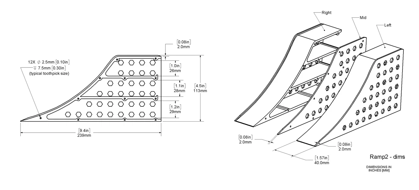 Dốc và gara cho xe Matchbox/Hot Wheels (Ramp2) - Image 2