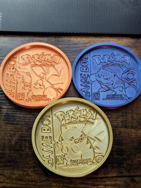 Bộ đế lót ly Pokemon Box Art - Đồ trang trí retro cho game thủ - Image 1