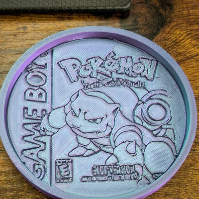 Bộ đế lót ly Pokemon Box Art - Đồ trang trí retro cho game thủ