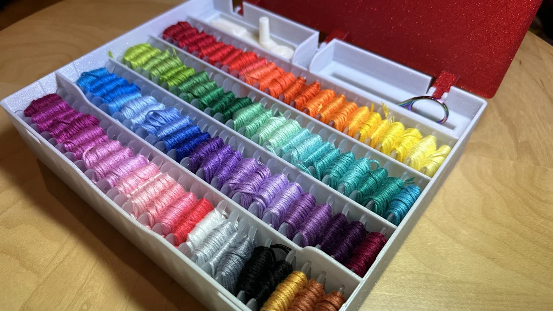 Hộp Organizer Chỉ Thêu / Chỉ Làm Vòng Tay Tình Bạn (Embroidery Floss Organizer) - Image 1