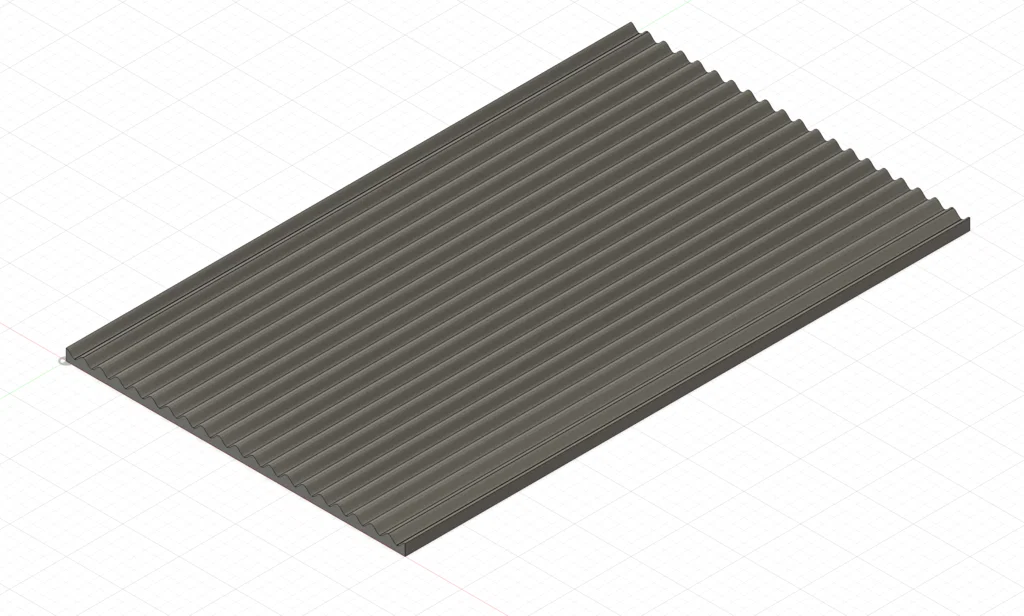 Tấm Mái Tôn Tỉ Lệ HO (HO Scale Corrugated Board) - Image 3