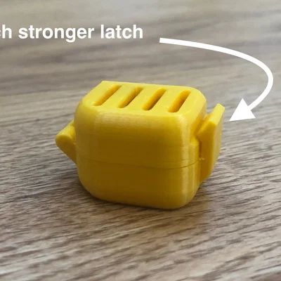 Hộp đầu bàn chải OralB - Latch đóng gia cố - Print-in-place dễ in