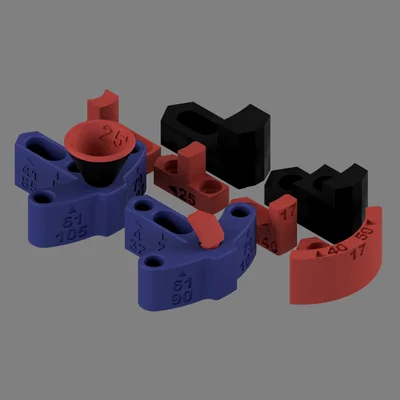 Ngàm Kẹp và Chốt Tham Số Cho xTool RA2 Rotary (Hỗ Trợ Nam Châm)