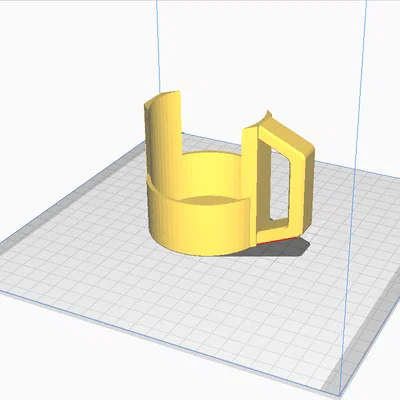 Tay cầm lon bia (Camping beer can holder) in 3D tiện lợi