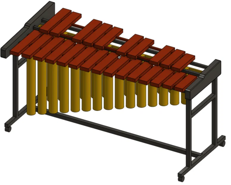 Mô hình đàn Marimba thu nhỏ 3D dùng để trưng bày - Image 1