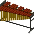 Mô hình đàn Marimba thu nhỏ 3D dùng để trưng bày - Thumbnail 1