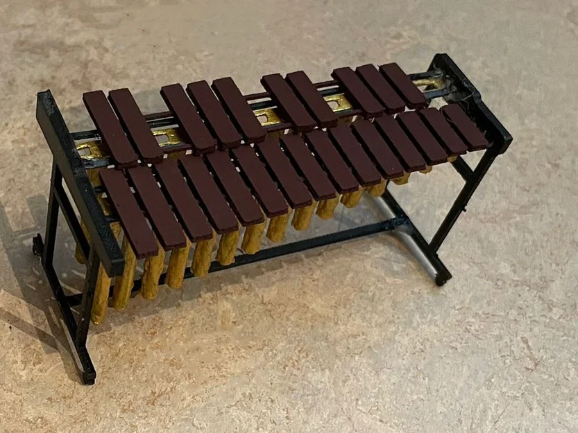 Mô hình đàn Marimba thu nhỏ 3D dùng để trưng bày - Image 2