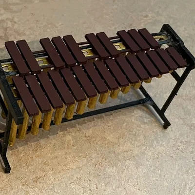 Mô hình đàn Marimba thu nhỏ 3D dùng để trưng bày