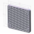 Lưới bảo vệ quạt tản nhiệt 120mm (Fan grid) thiết kế tổ ong M4 - Thumbnail 2