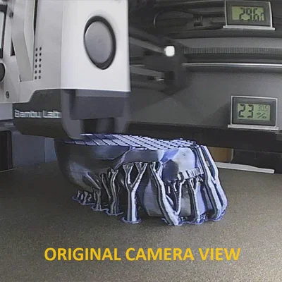 BambuLab P1S/P1P: Góc nhìn internal camera tốt hơn