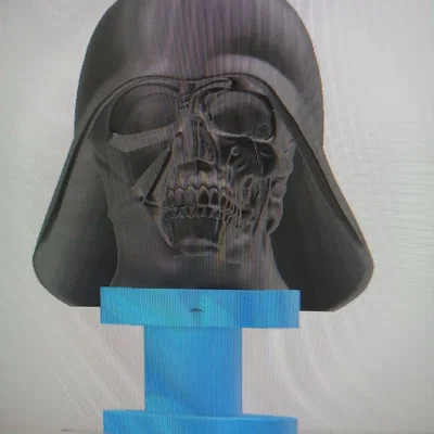 Mẫu in 3D Jibbitz hình đầu lâu Darth Vader cực ngầu cho dép Crocs