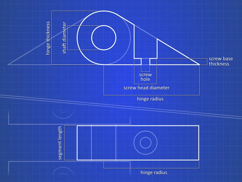 Bản lề nặng tham số (Parametric Heavy Hinge) - Image 2