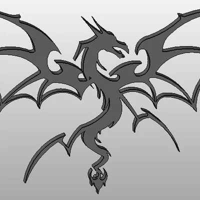 Rồng (Dragon) - Mẫu in 3D từ bản phác thảo