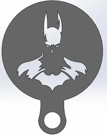 Khuôn tạo hình cà phê (Coffee Stencil) hình Batman ấn tượng - Image 1