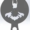 Khuôn tạo hình cà phê (Coffee Stencil) hình Batman ấn tượng - Thumbnail 1