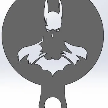 Khuôn tạo hình cà phê (Coffee Stencil) hình Batman ấn tượng