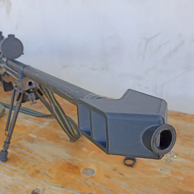 Ốp đầu nòng Airsoft phong cách Barrett Cal.50 cho WELL MB01