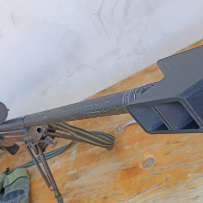 Ốp đầu nòng Airsoft phong cách Barrett Cal.50 cho WELL MB01
