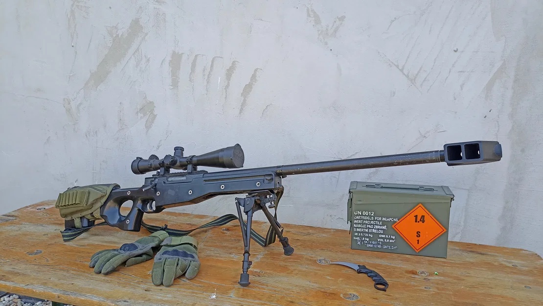 Ốp đầu nòng Airsoft phong cách Barrett Cal.50 cho WELL MB01 - Image 4