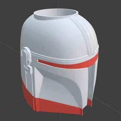 Ống đựng bút hình mũ Mandalorian (Mandalorian Helmet Pencil Holder)