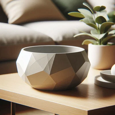 Tô Low Poly Designer “Pressed Diamond”