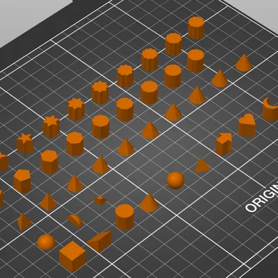 Bộ sưu tập các hình khối hình học 3D cơ bản (Basic Shapes)