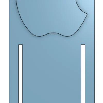 Thẻ đánh dấu trang sách hình logo Apple (Bookmark) in 3D độc đáo