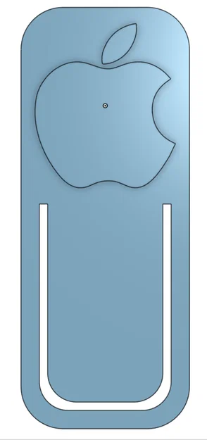 Thẻ đánh dấu trang sách hình logo Apple (Bookmark) in 3D độc đáo - Image 2