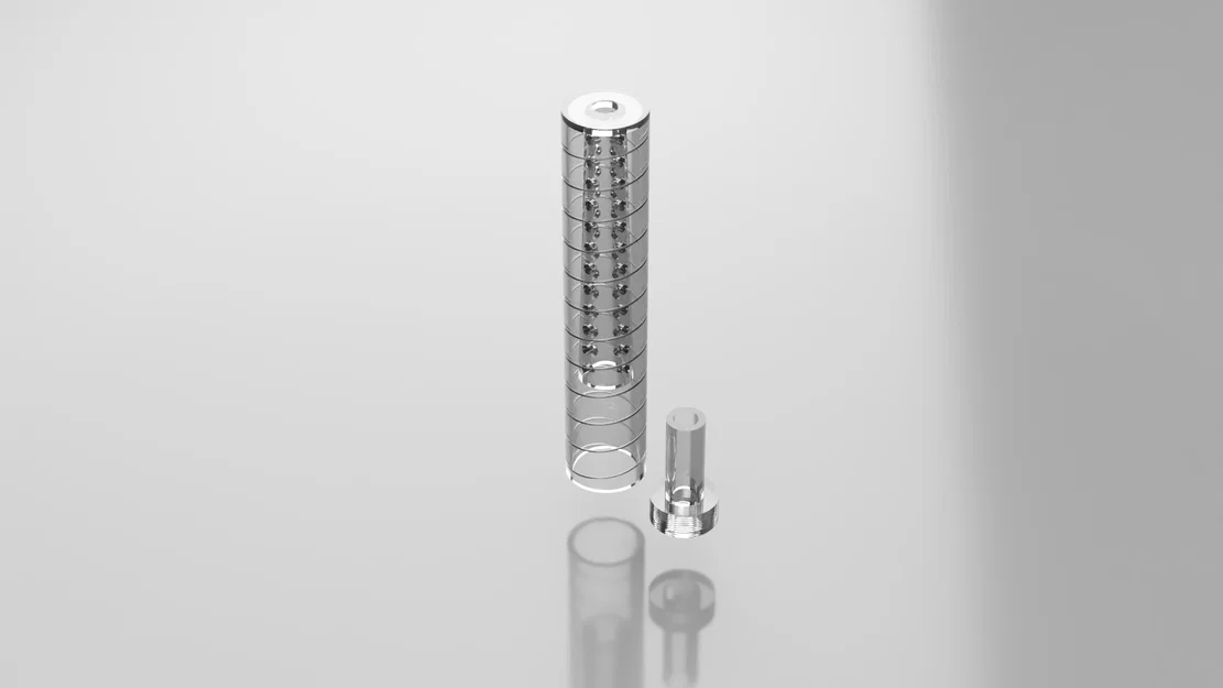 Airsoft Silencer (Suppressor in 3D ren CCW) - Image 1