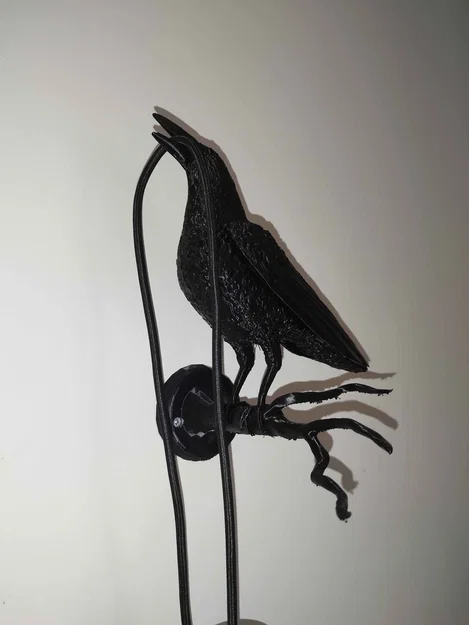 Đèn quạ kèm nhánh cây gắn tường - Image 3