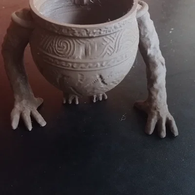 Chậu trồng cây Iron Fist Alexander (Elden Ring) in 3D
