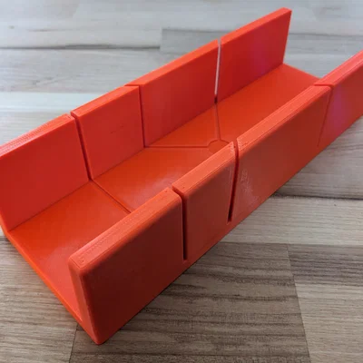 Bộ Hộp Cắt Góc Miter Box 3 Kích Thước In 3D Đa Năng