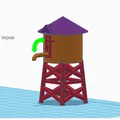 Mô hình Tháp Nước tỉ lệ N (N Scale Water Tower Model) - Thumbnail 5