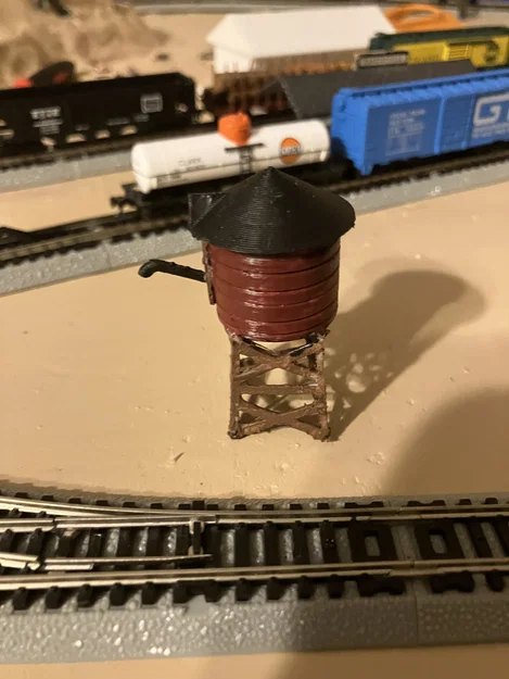 Mô hình Tháp Nước tỉ lệ N (N Scale Water Tower Model) - Image 9