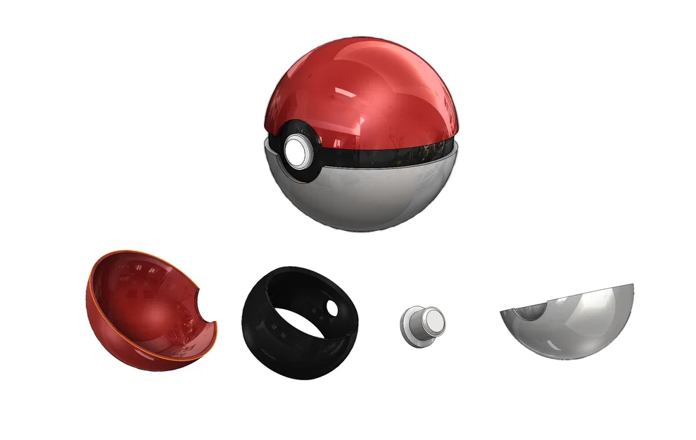 Mô hình Poke Ball - Quả cầu Pokémon tự in 3D cực đẹp - Image 1
