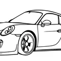 Wallart Porsche 911 GT3 – Tranh treo tường 2 màu - Thumbnail 1