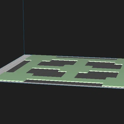 Mô hình in test cân chỉnh bàn in 3D (Level Test)